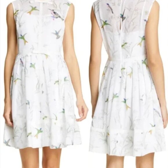 NWT Ted Baker Aleksa Fortune Embroidered Dress Size 3 (Large) - Picture 3 of 9